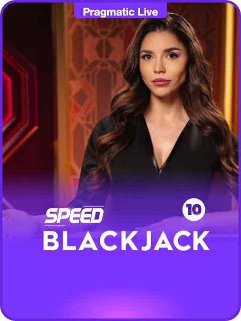 Speed Blackjack 10 lobby thumbnail — Pragmatic Play Live, rendered by thumbs.store