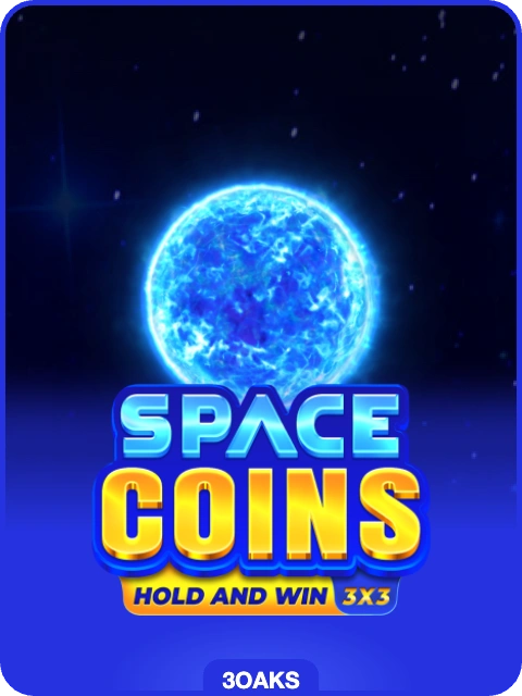 Space Coins lobby thumbnail — 3 Oaks Gaming, rendered by thumbs.store