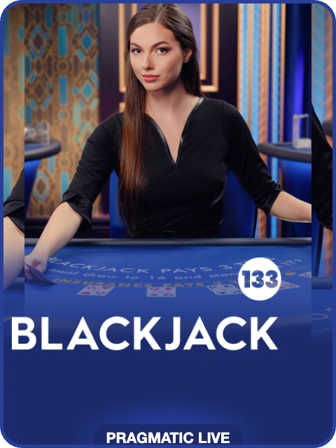 Blackjack 133 lobby thumbnail — Pragmatic Play Live, rendered by thumbs.store