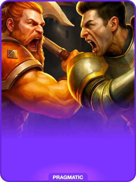 Knights vs Barbarians lobby thumbnail — Pragmatic Play, rendered by thumbs.store