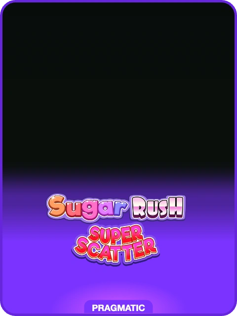 Sugar Rush Super Scatter lobby thumbnail — Pragmatic Play, rendered by thumbs.store