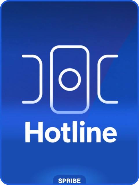 Hotline lobby thumbnail — Spribe, rendered by thumbs.store