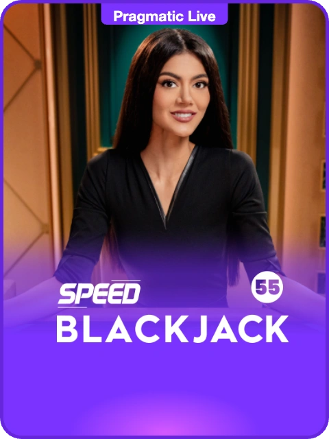 Speed Blackjack 55 lobby thumbnail — Pragmatic Play Live, rendered by thumbs.store
