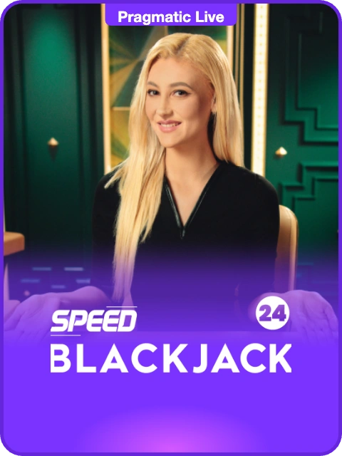 Speed Blackjack 24 lobby thumbnail — Pragmatic Play Live, rendered by thumbs.store