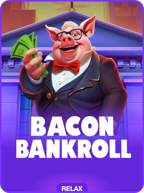 Bacon Bankroll lobby thumbnail — Relax Gaming, rendered by thumbs.store
