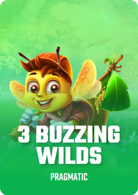 3 Buzzing Wilds lobby thumbnail — Pragmatic Play, rendered by thumbs.store