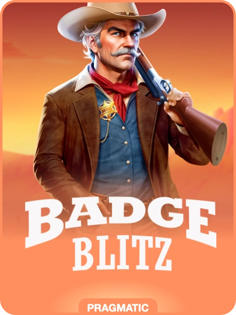 Badge Blitz lobby thumbnail — Pragmatic Play, rendered by thumbs.store