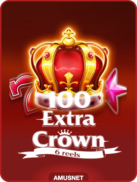 100 Extra Crown 6 Reels lobby thumbnail — Amusnet, rendered by thumbs.store