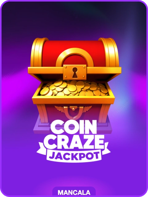 Coin Craze Jackpot lobby thumbnail — Mancala Gaming, rendered by thumbs.store