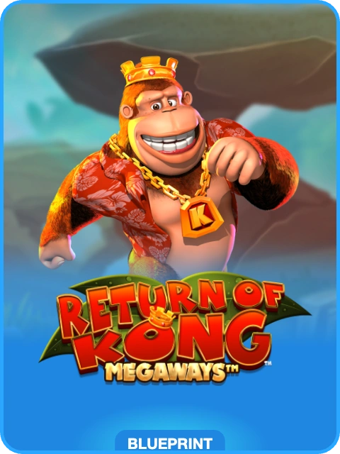 Return Of Kong Megaways lobby thumbnail — Blueprint Gaming, rendered by thumbs.store