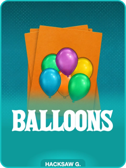 Balloons lobby thumbnail — Hacksaw Gaming, rendered by thumbs.store