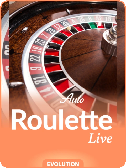 Auto Roulette lobby thumbnail — Evolution, rendered by thumbs.store