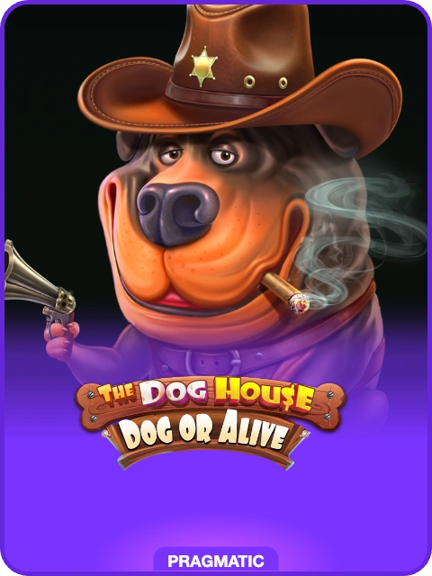 The Dog House Dog or Alive lobby thumbnail — Pragmatic Play, rendered by thumbs.store