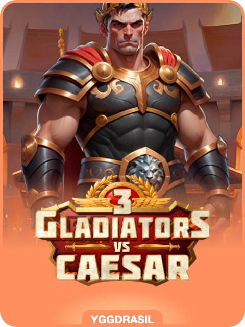 3 Gladiators vs Caesar thumbnail — Yggdrasil