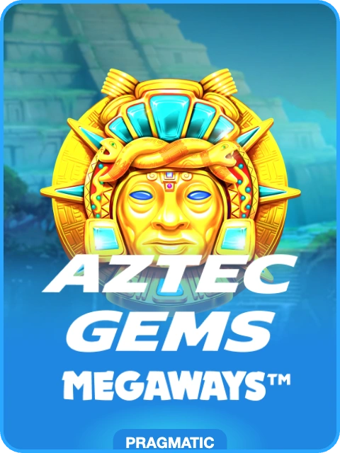 Aztec Gems Megaways lobby thumbnail — Pragmatic Play, rendered by thumbs.store