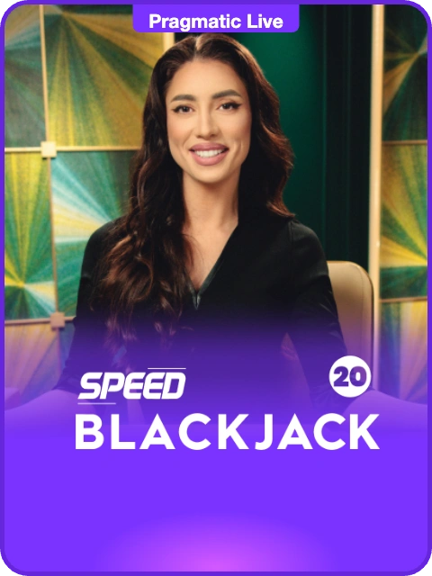 Speed Blackjack 20 lobby thumbnail — Pragmatic Play Live, rendered by thumbs.store