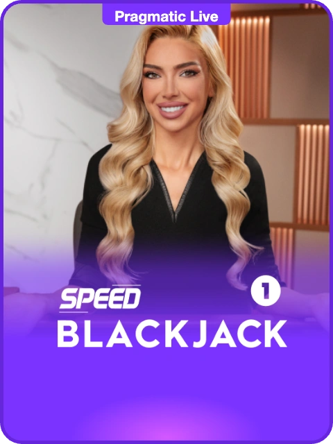 Speed Blackjack 1 lobby thumbnail — Pragmatic Play Live, rendered by thumbs.store