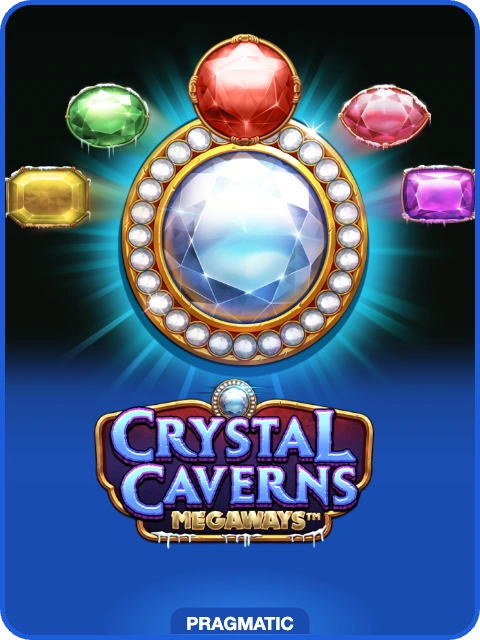 Crystal Caverns Megaways lobby thumbnail — Pragmatic Play, rendered by thumbs.store