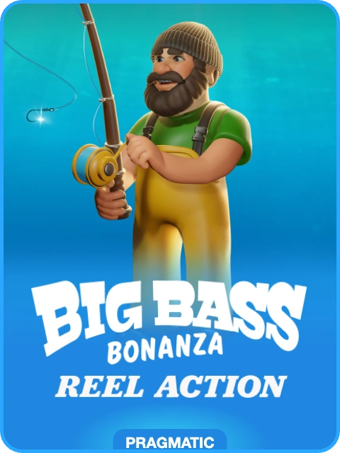 Big Bass Bonanza Reel Action lobby thumbnail — Pragmatic Play, rendered by thumbs.store