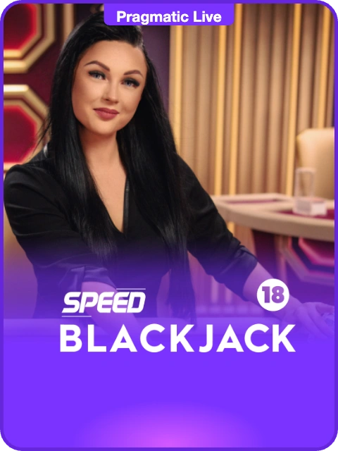 Speed Blackjack 18 lobby thumbnail — Pragmatic Play Live, rendered by thumbs.store