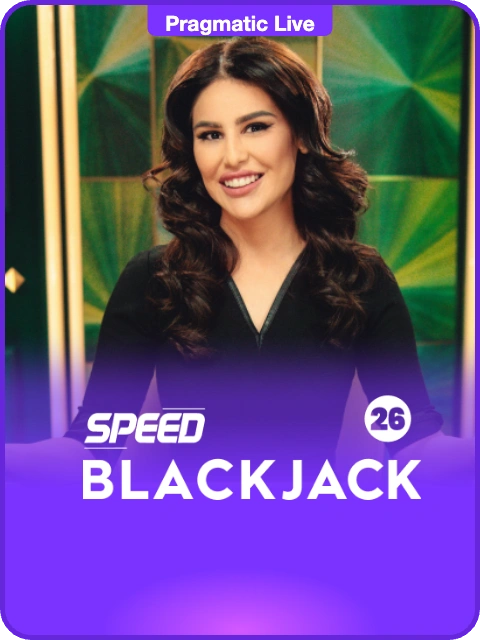 Speed Blackjack 26 lobby thumbnail — Pragmatic Play Live, rendered by thumbs.store