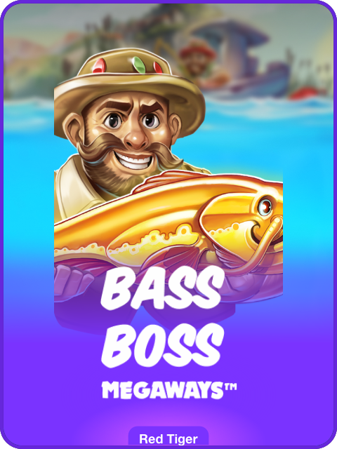 Bass Boss Megaways lobby thumbnail — Red Tiger, rendered by thumbs.store