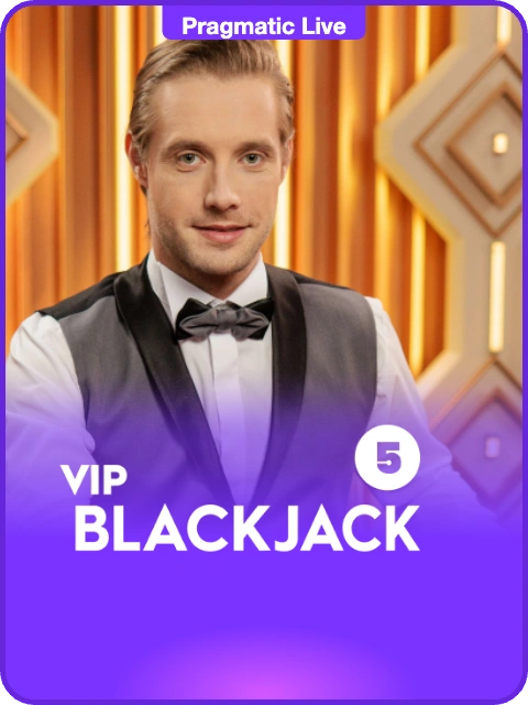 VIP Blackjack 5 lobby thumbnail — Pragmatic Play Live, rendered by thumbs.store