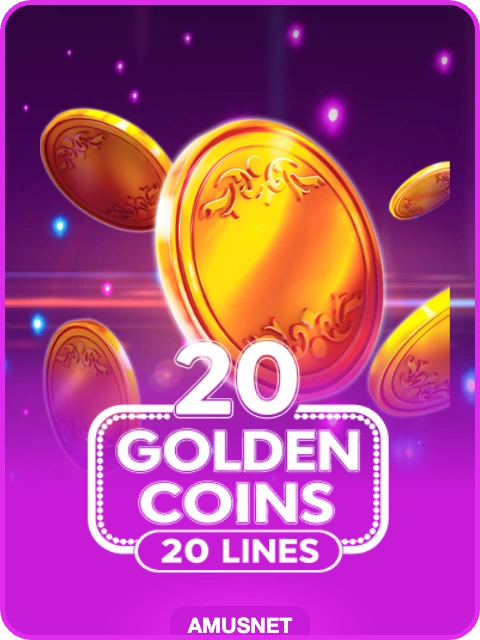 20 Golden Coins lobby thumbnail — Amusnet, rendered by thumbs.store