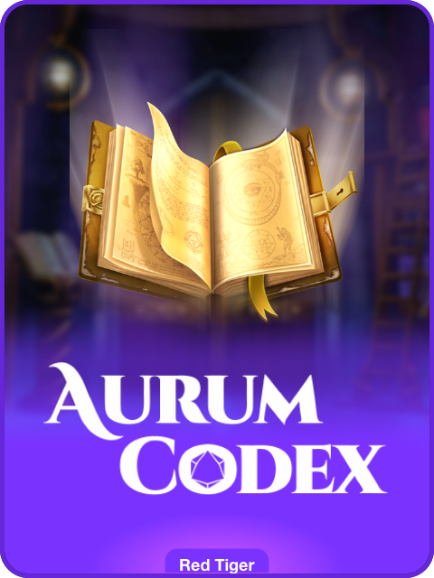 Aurum Codex lobby thumbnail — Red Tiger, rendered by thumbs.store