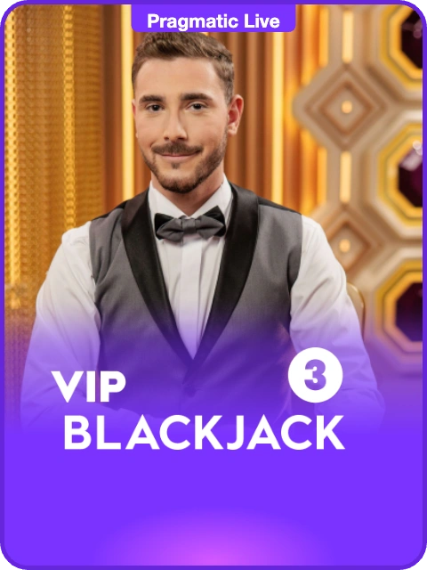vip blackjack 3 lobby thumbnail — Pragmatic Play Live, rendered by thumbs.store
