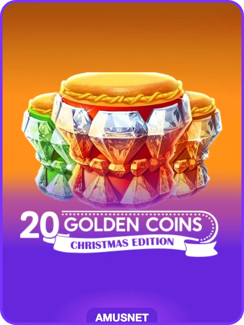 20 Golden Coins Christmas Edition lobby thumbnail — Amusnet, rendered by thumbs.store