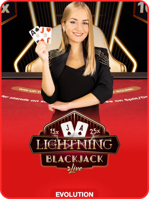 Lightning Blackjack thumbnail — Evolution