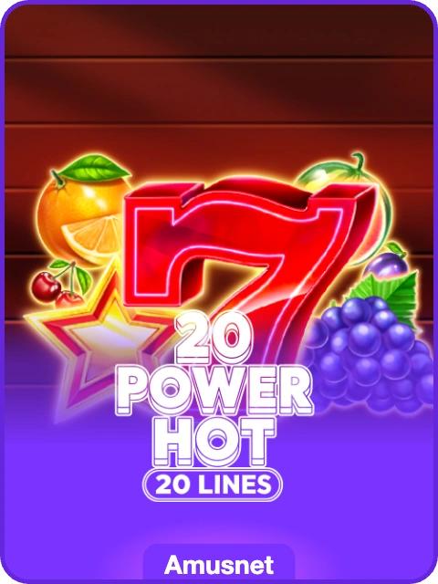 20 Power Hot lobby thumbnail — Amusnet, rendered by thumbs.store