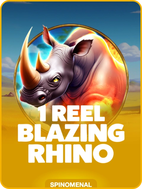 1 Reel Blazing Rhino thumbnail — Spinomenal