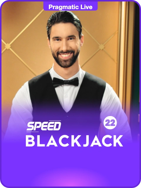 Speed Blackjack 22 lobby thumbnail — Pragmatic Play Live, rendered by thumbs.store