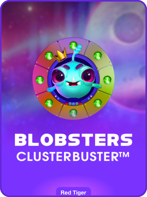 Blobsters Clusterbusters lobby thumbnail — Red Tiger, rendered by thumbs.store