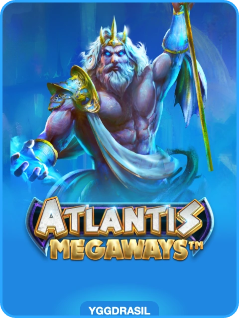 Atlantis Megaways lobby thumbnail — Yggdrasil, rendered by thumbs.store