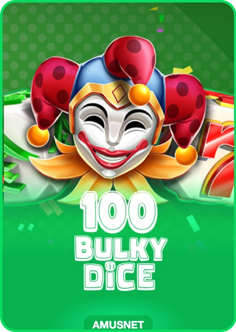 100 Bulky Dice lobby thumbnail — Amusnet, rendered by thumbs.store