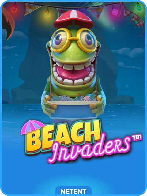 beach invaders lobby thumbnail — NetEnt, rendered by thumbs.store