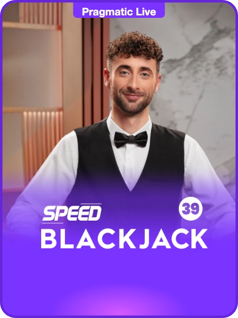 Speed Blackjack 39 lobby thumbnail — Pragmatic Play Live, rendered by thumbs.store