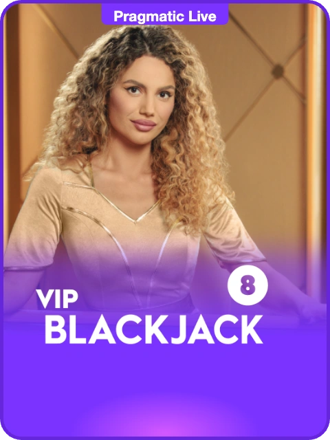 VIP Blackjack 8 lobby thumbnail — Pragmatic Play Live, rendered by thumbs.store