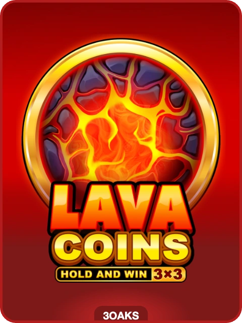 Lava Coins lobby thumbnail — 3 Oaks Gaming, rendered by thumbs.store