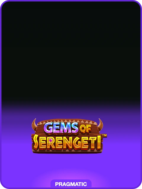 Gems of Serengeti lobby thumbnail — Pragmatic Play, rendered by thumbs.store