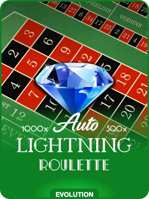 Auto Lightning Roulette thumbnail — Evolution