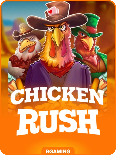 ChickenRush lobby thumbnail — BGaming, rendered by thumbs.store