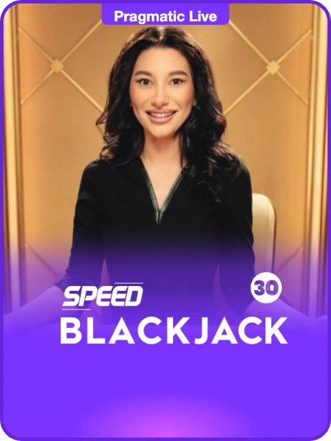 Speed Blackjack 30 lobby thumbnail — Pragmatic Play Live, rendered by thumbs.store