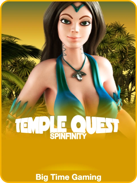 Temple Quest Spinfinity lobby thumbnail — Big Time Gaming, rendered by thumbs.store