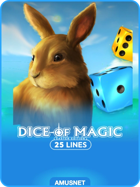 Dice of Magic Easter Edition lobby thumbnail — Amusnet, rendered by thumbs.store