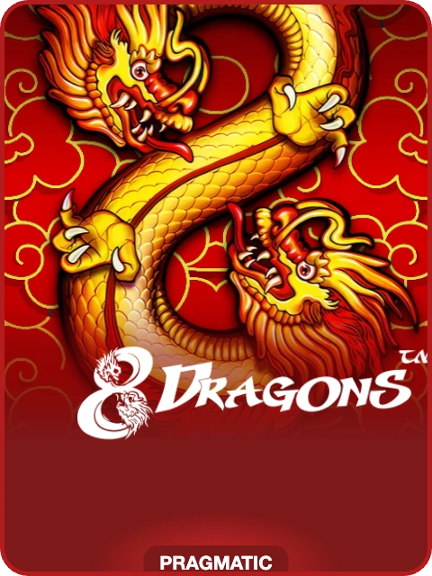 8 Dragons lobby thumbnail — Pragmatic Play, rendered by thumbs.store