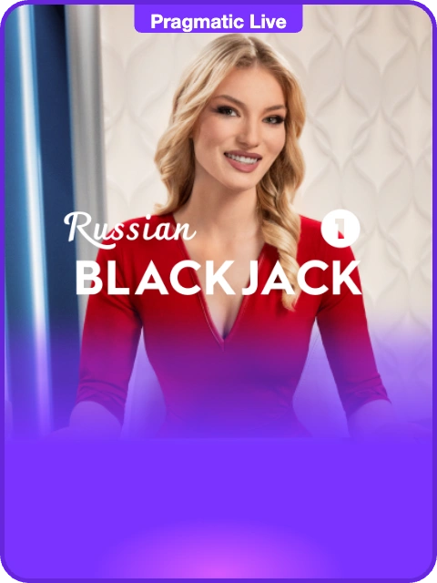 Russian Blackjack 1 lobby thumbnail — Pragmatic Play Live, rendered by thumbs.store